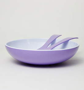 Salad Bowl Lavender with Servers