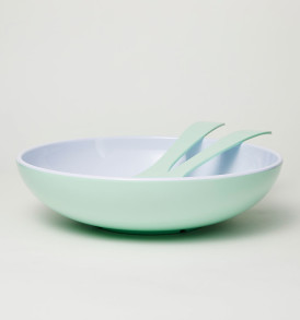Salad Bowl Mint with Servers