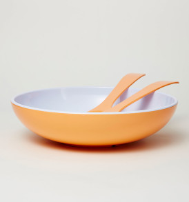 Salad Bowl Apricot with Servers