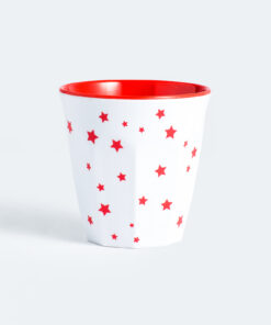 Barel melamine red stars cups 260mL - set of 6