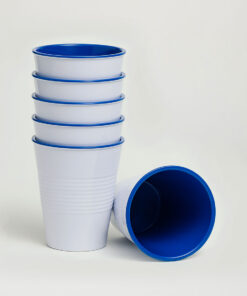 Barel Retro Royal Blue Melamine Tumblers 275mL (Set of 6)