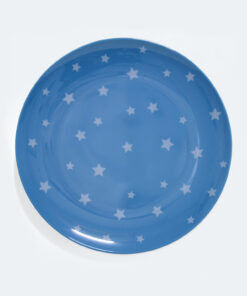 Barel melamine cyan and white stars plate 20cm
