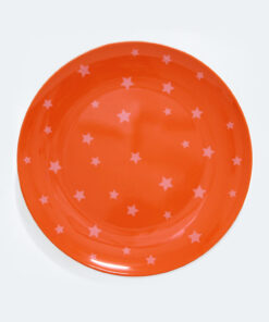 Barel melamine orange and white stars plate 20cm