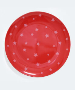 Barel melamine red and white stars plate 20cm