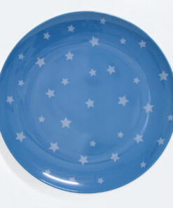 Barel melamine cyan and white stars plate 25cm