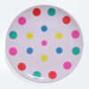 Barel melamine polka dot plate 25cm