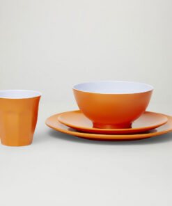 Alternative view of Barel Classic Orange Melamine Dinner Set (24 Piece)