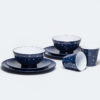 Barel melamine midnight blue stars dinner set