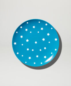 Barel Cyan Coloured Star Melamine Plate 20cm