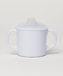 Baby Barel White Melamine Sippy Cup with Lid