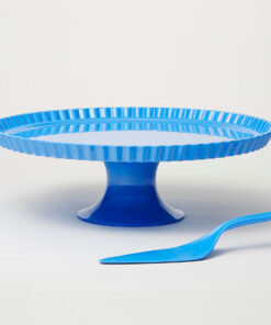 Barel Deluxe Cornflower Blue Melamine Cake Stand & Knife