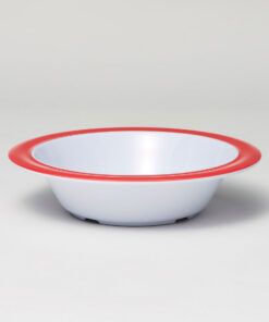 Alternative view of Barel Junior Red & White Rimmed Melamine Bowl