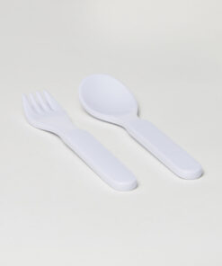 Baby Barel White Melamine Cutlery Set