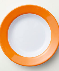 Barel Junior Orange & White Rimmed Melamine Plate