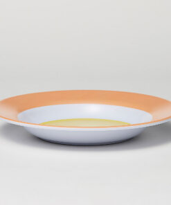 Alternative view of Barel Junior Apricot & Yellow Rimmed Melamine Plate