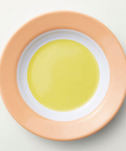 Barel Junior Apricot & Yellow Rimmed Melamine Plate