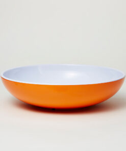 Alternative view of Barel Deluxe Orange Melamine Salad Bowl with FREE Matching Servers