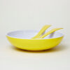 Salad Bowl Yellow with Servers