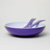 Salad Bowl Violet with Servers