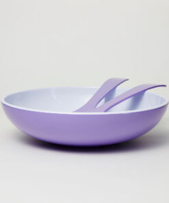 Salad Bowl Lavender with Servers