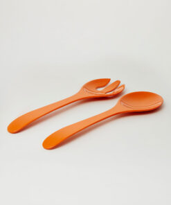 Barel Deluxe Orange Melamine Salad Servers