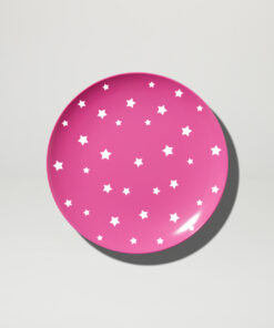 Shooting Stars Magenta Coloured Melamien Plate 20cm