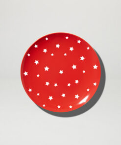 Barel Red Coloured Star Melamine Plate 20cm